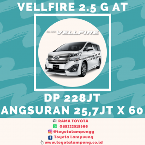 Promo Brosur Harga Kredit Toyota New Vellfire di Provinsi Lampung Bulan September 2020